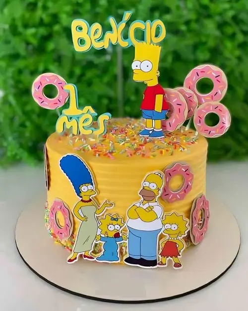 Topo de Bolo Os Simpsons 01 Studio/PDF/PNG