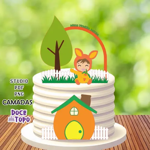 Topo de Bolo Páscoa 08 Studio/PDF/PNG