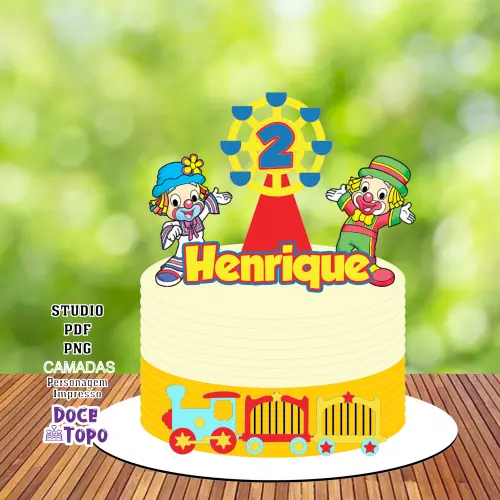 Topo de Bolo Patati Patata 01 Studio/PDF/PNG