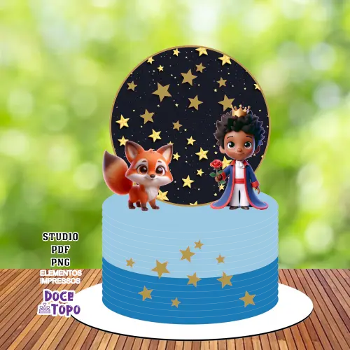 Topo de Bolo Pequeno Príncipe 05 Studio/PDF/PNG