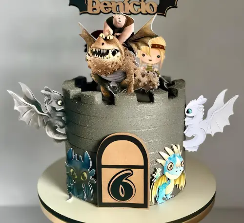 Topo de Bolo Como Treinar o seu Dragão 06 Studio/PDF/PNG