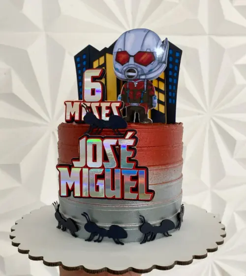 Topo de Bolo Homem Formiga 01 Studio/PDF/PNG