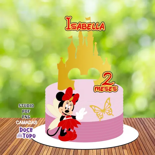 Topo de Bolo Minnie 11 Studio/PDF/PNG