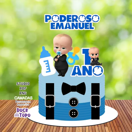 Topo de Bolo O Poderoso Chefinho 02 Studio/PDF/PNG