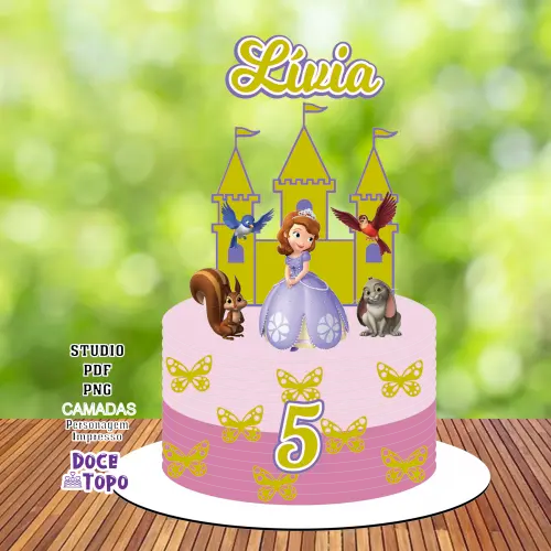 Topo de Bolo Princesa Peach 01 Studio/PDF - Cópia