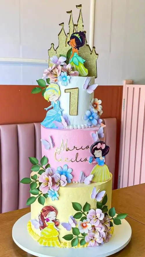 Topo de Bolo Princesas Disney 03 Studio/PDF/PNG