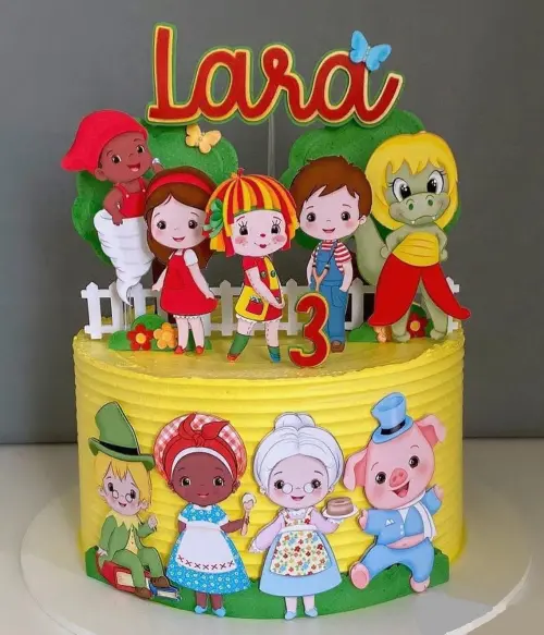 Topo de Bolo Sítio do Pica Pau Amarelo 02 Studio/PDF/PNG