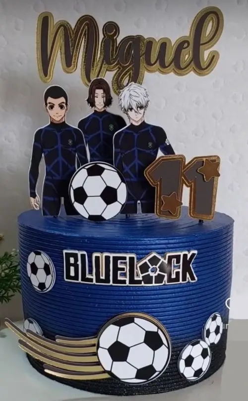 Topo de Bolo Bluelock 01 Studio/PDF/PNG