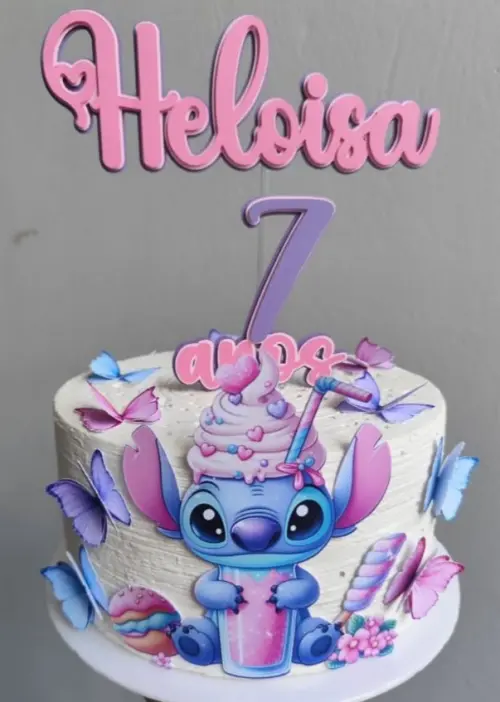 Topo de Bolo Stitch 19 Studio/PDF/PNG