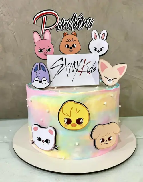 Topo de Bolo Stray Kids Zoo 01 Studio/PDF/PNG