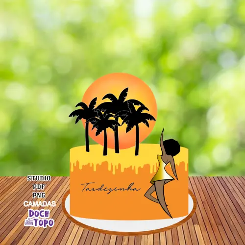 Topo de Bolo Tardezinha 02 Studio/PDF/PNG