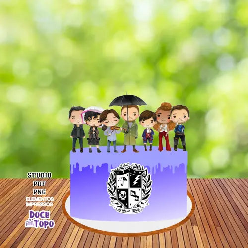 Topo de Bolo The Umbrella Academy Studio/PDF/PNG