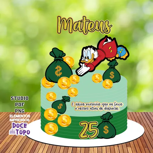 Topo de Bolo Tio Patinhas 01 Studio/PDF/PNG