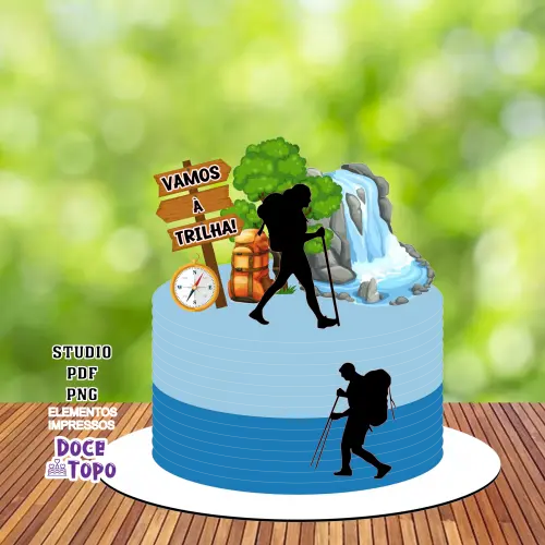 Topo de Bolo Trilha 01 Studio/PDF/PNG