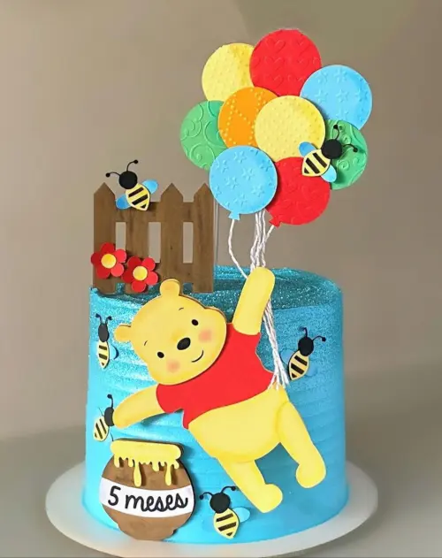 Topo de Bolo Ursinho Pooh 02 Studio/PDF/PNG