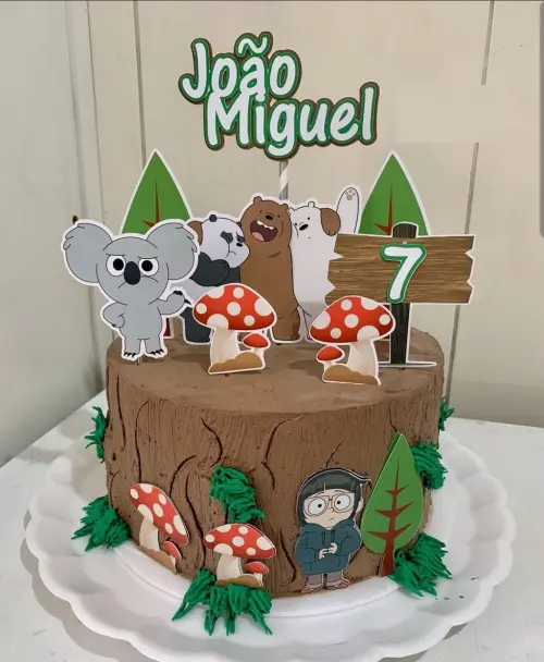 Topo de Bolo Urso Sem Curso 01 Studio/PDF/PNG