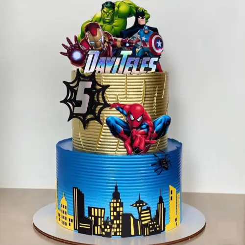 Topo de Bolo Vingadores 01 Studio/PDF/PNG