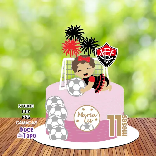 Topo de Bolo Vitória 01 Studio/PDF/PNG