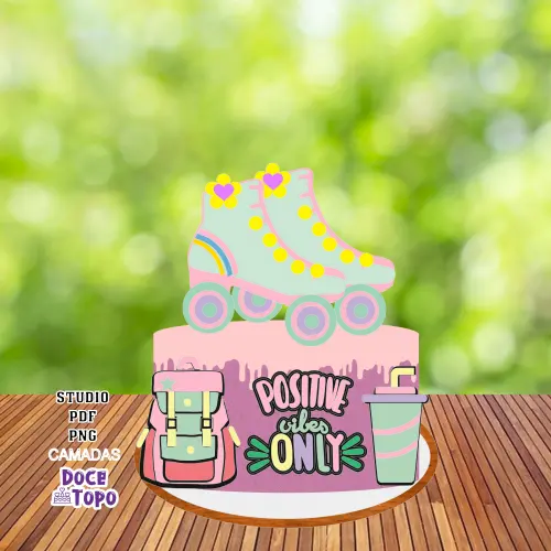 Topo de Bolo VSCO Girl 02 Studio/PDF/PNG