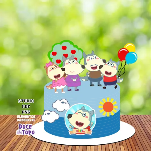 Topo de Bolo Wolfoo 01 Studio/PDF/PNG