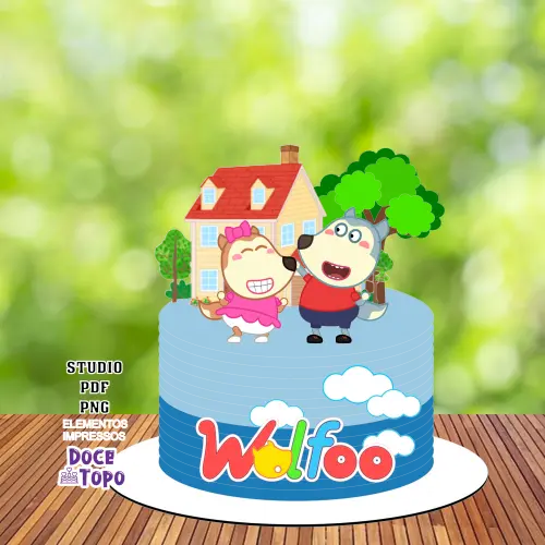 Topo de Bolo Wolfoo 02 Studio/PDF/PNG