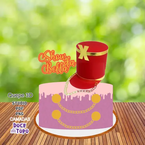 Topo de Bolo Xuxa Quepe Studio/PDF/PNG