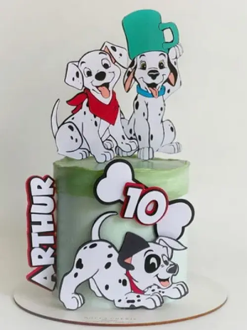 Topo de Bolo 101 Dalmatas 01 Studio/PDF/PNG