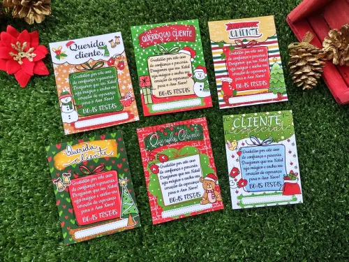 Arquivo Cartões Agradecimento Natal PDF/STUDIO/PNG