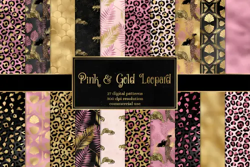 Kit Digital Png Papéis Digitais Oncinha 01