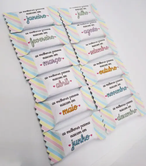 Arquivo Balinha Mês Aniversário PDF/PNG