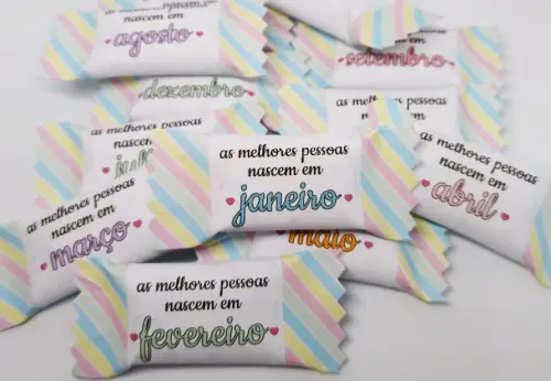 Arquivo Balinha Mês Aniversário PDF/PNG