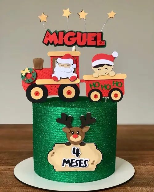 Topo de Bolo Natal 35 Somente Studio