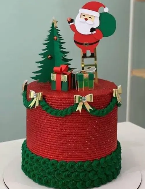 Topo de Bolo Natal 50 Somente Studio