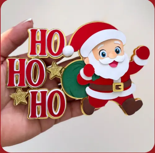 Topo de Bolo Natal 61 Somente Studio