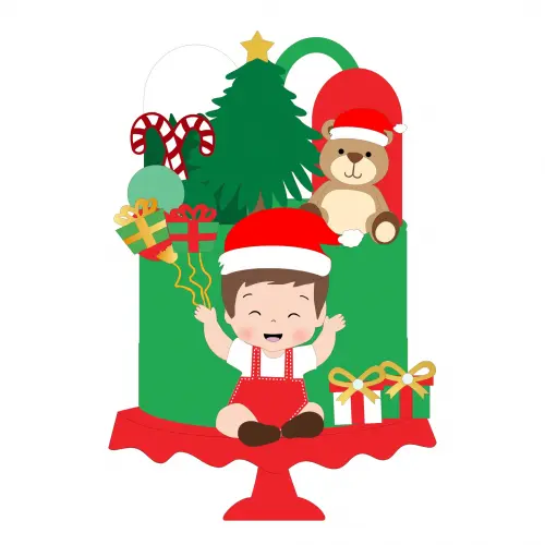 Topo de Bolo Natal 66 Somente Studio