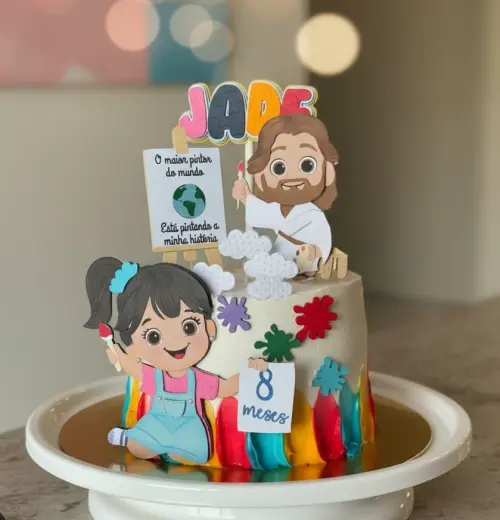 Topo de Bolo O Maior Pintor do Mundo 03 Studio/PDF/PNG