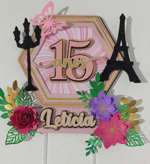 Topo de Bolo 15 Anos 01 Studio