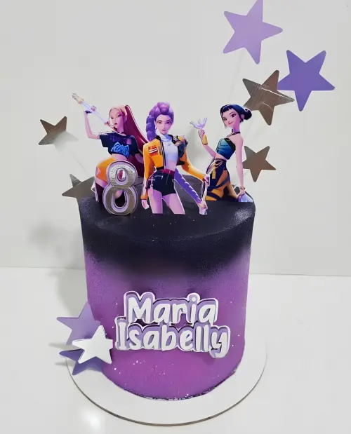 Topo de Bolo Guerreiras do K-Pop 08 Studio/PDF/PNG