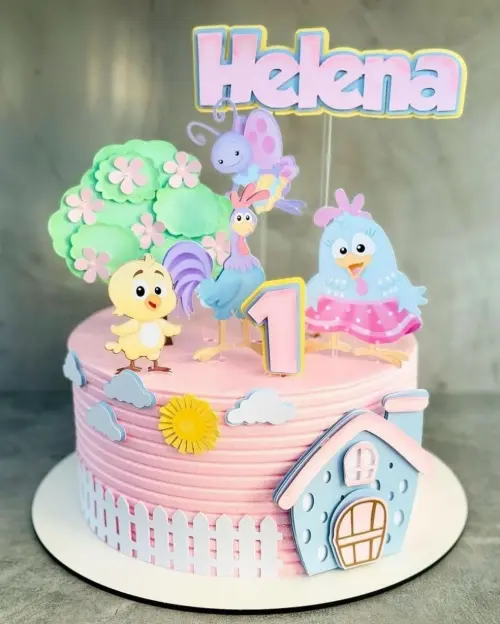 Topo de Bolo Galinha Pintadinha 01 Studio/PDF/PNG