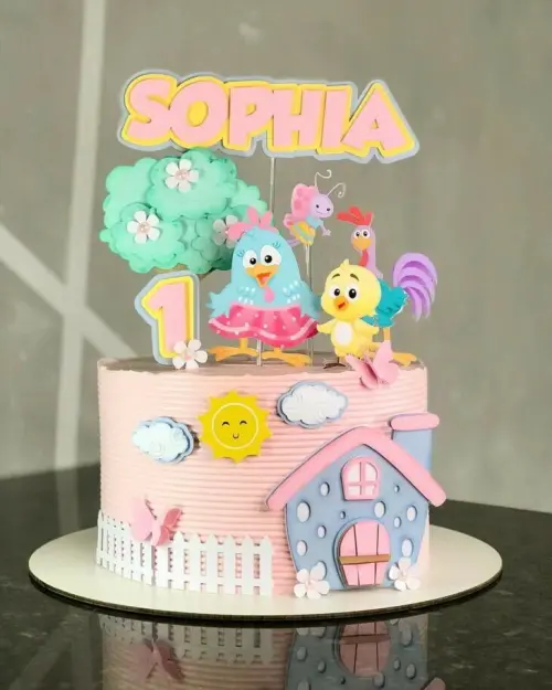 Topo de Bolo Galinha Pintadinha 01 Studio/PDF/PNG