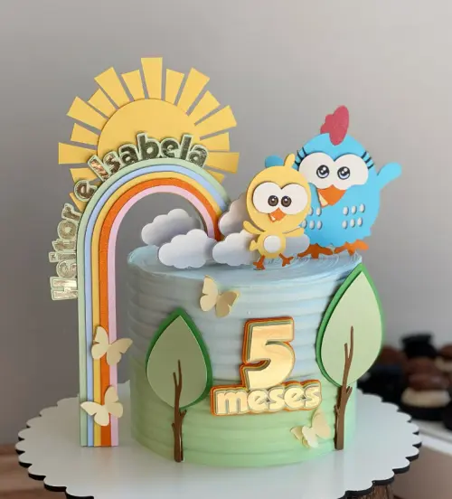 Topo de Bolo Galinha Pintadinha 15 Studio/PDF/PNG