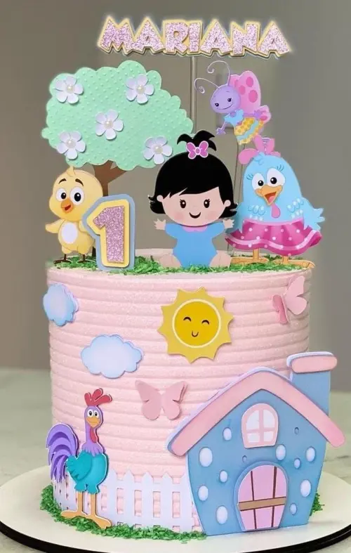 Topo de Bolo Galinha Pintadinha 16 Studio/PDF/PNG