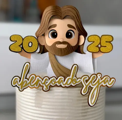 Topo de Bolo Ano Novo 16 Studio/PDF/PNG