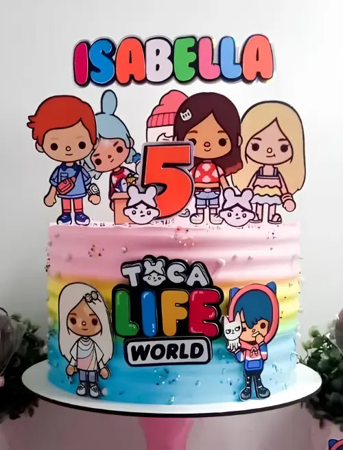 Topo de Bolo Toca Life World 02 Studio/PDF/PNG