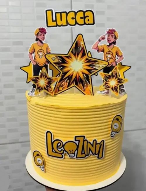 Topo de Bolo Leozinho dos Rosas 01 Studio/PDF/PNG