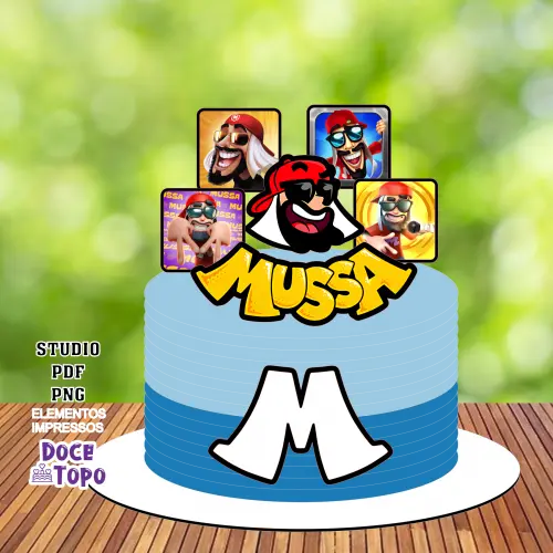 Topo de Bolo Mussoumano 01 Studio/PDF/PNG