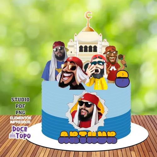 Topo de Bolo Mussoumano 02 Studio/PDF/PNG