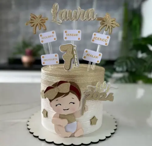 Topo de Bolo Ano Novo 12 Somente Studio