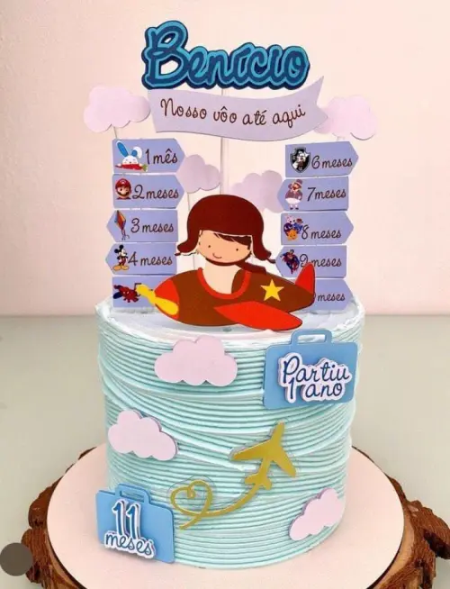 Topo de Bolo Nosso Vôo até Aqui 03 Studio/PDF/PNG