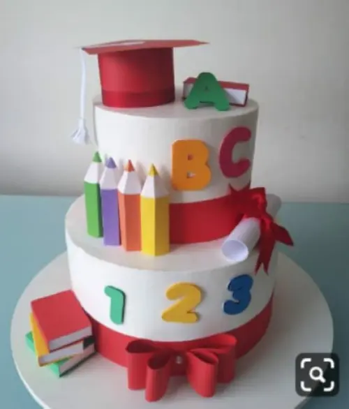 Topo de Bolo Formatura ABC 19 Somente Studio